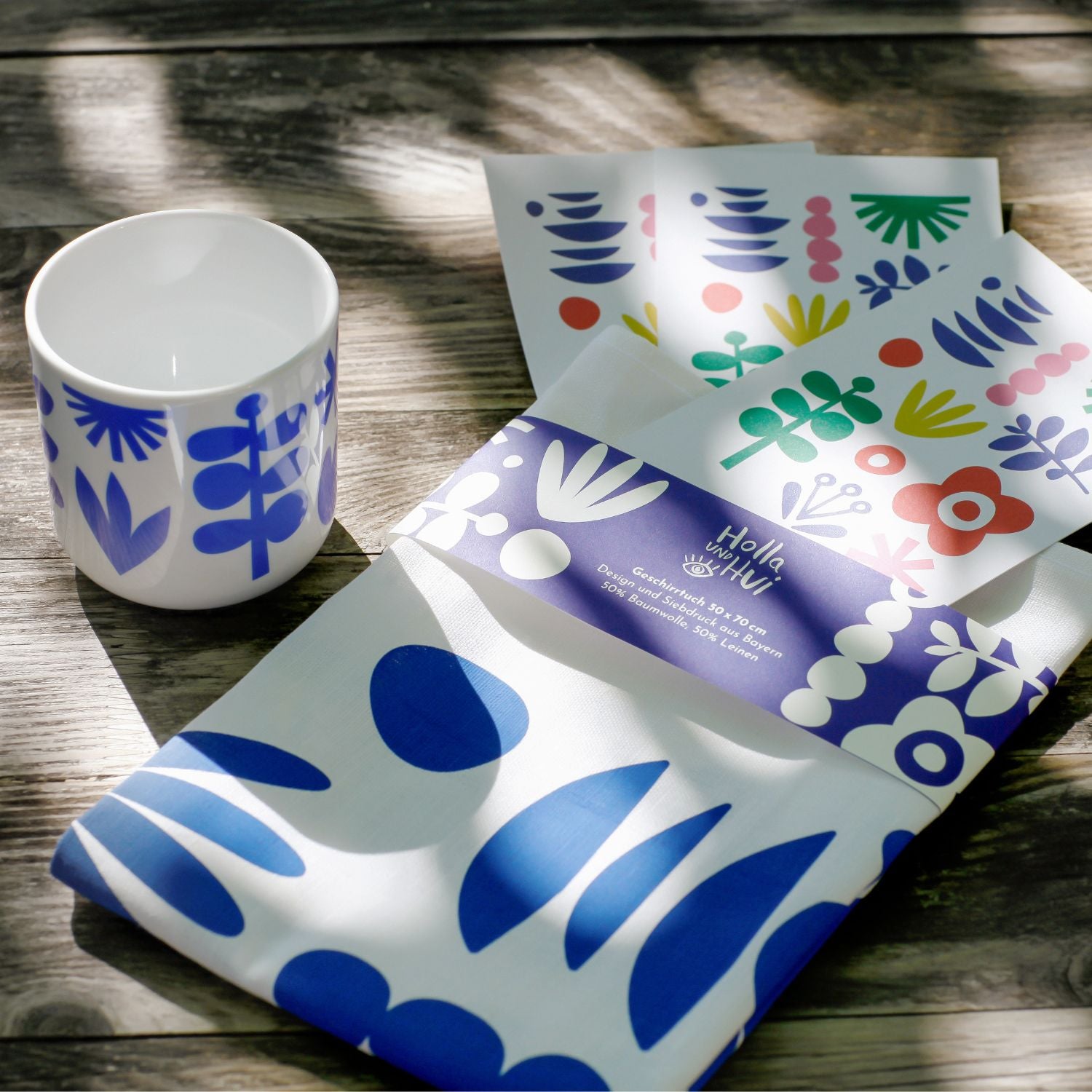 Wischi & Waschi "Floral", Geschirrtuch