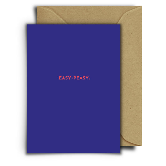 Easy-Peasy | Grußkarte mit Umschlag