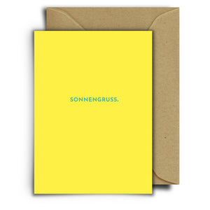 Sonnengruß| Grußkarte mit Umschlag