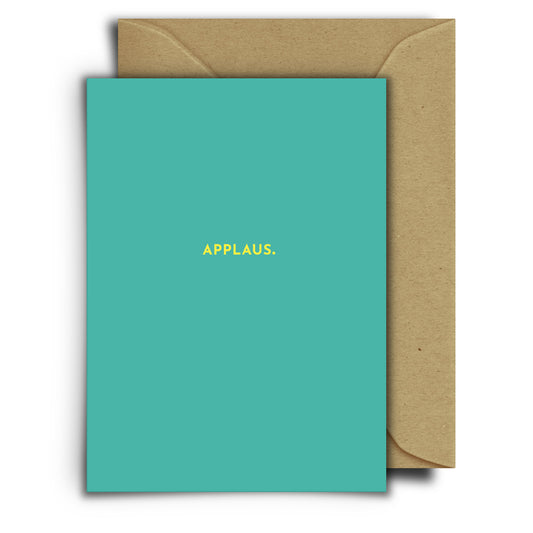 Applaus | Grußkarte mit Umschlag
