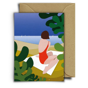 Sand Strand | Grußkarte mit Umschlag