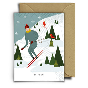 Skifoan | Grußkarte mit Umschlag