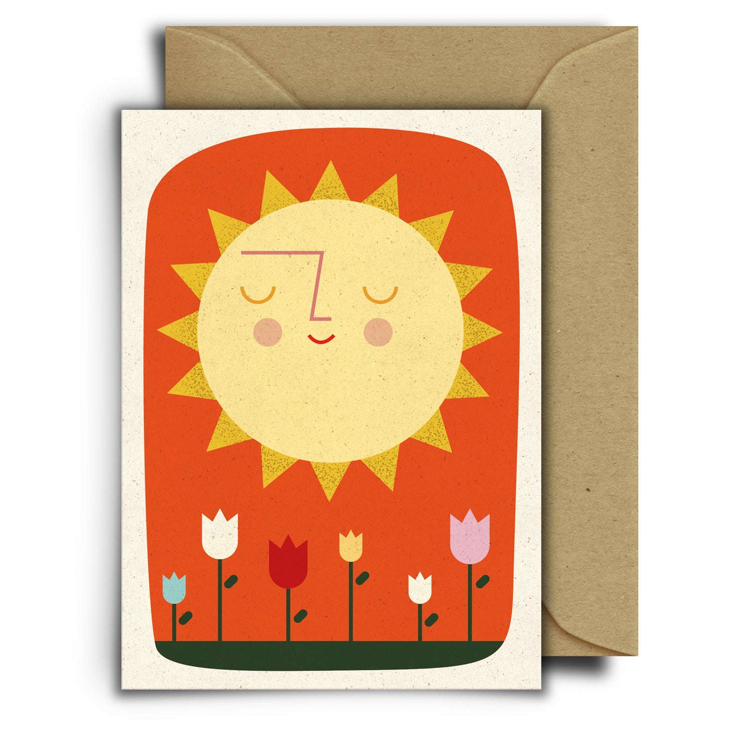 Sonnengruß | Grußkarte mit Umschlag