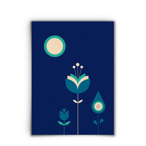 Pflückglück Bleu | Postkarte