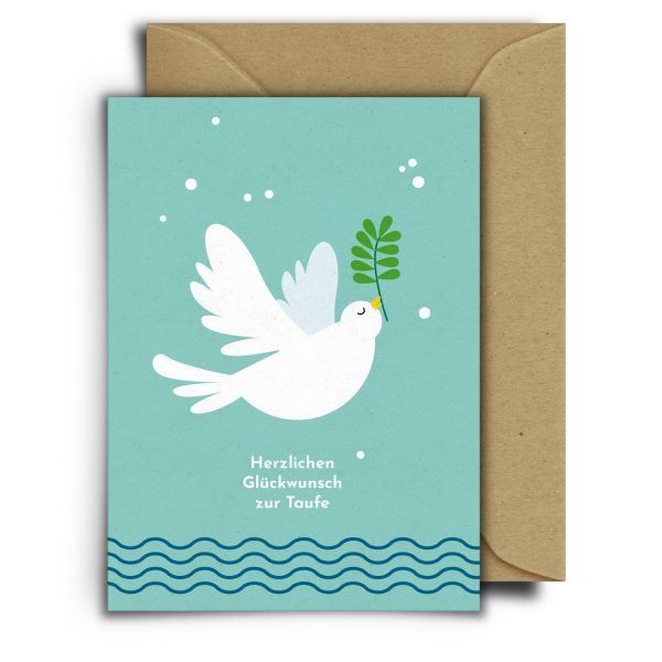 Tante Taube | Grußkarte mit Umschlag